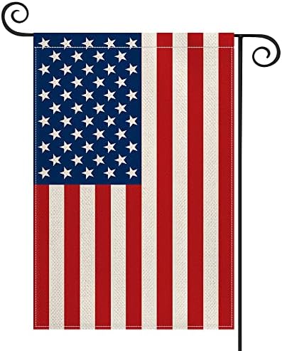 AVOIN colorlife július 4-én Hazafias hősök Napja Kert Zászló 12 x 18 Inch Kétoldalas Kívül, az American