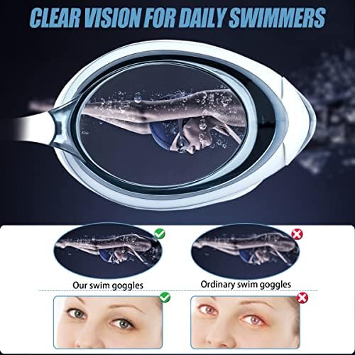 EWPJDK 2 Csomag Úszni Védőszemüveg Anti-köd Nem Szivárog Anti-UV -, Szilikon -, Úszó Szemüveg, a Felnőtt