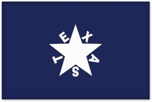 Texas De Zavala Zászló, autó matrica ablak matrica 5 x 3