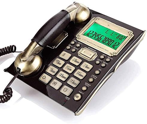 UXZDX Retro Forgó Tárcsa Telefon Antik Vezetékes Kontinentális Telefon Telefon Dekoráció (Szín : Egy)