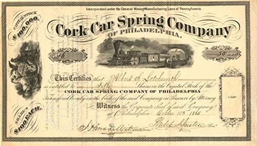 Parafa Autó Tavaszi Co. a Philadelphia - Raktáron Bizonyítvány