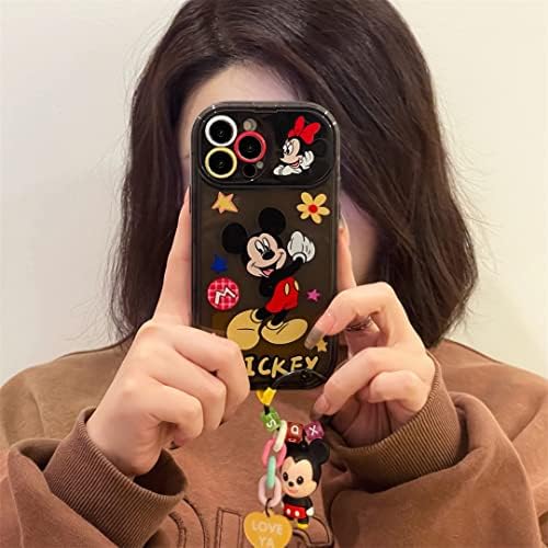 iFiLOVE iPhone 14 Pro Max Aranyos Esetben, Lányok, Gyerekek, Nők, Aranyos Rajzfilm Minnie Mickey Kamera
