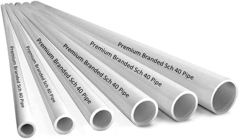 PVC Cső Sch40 1-1/4 Inch (1.25) Fehér Egyéni Hossz - 3FT