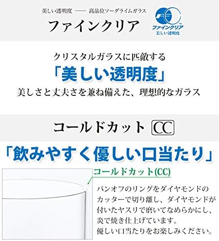 Toyo Sasaki Üveg T-21102HS-C703 Vágott Üveg pohár, Japánban Készült, Meghatározott 60 (által Értékesített