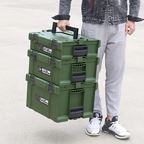 BKDFD Hardver Szerszámosláda Műanyag Vastag Composable Bőröndöt, Villanyszerelő, Ács Elektromos Fúró Tároló