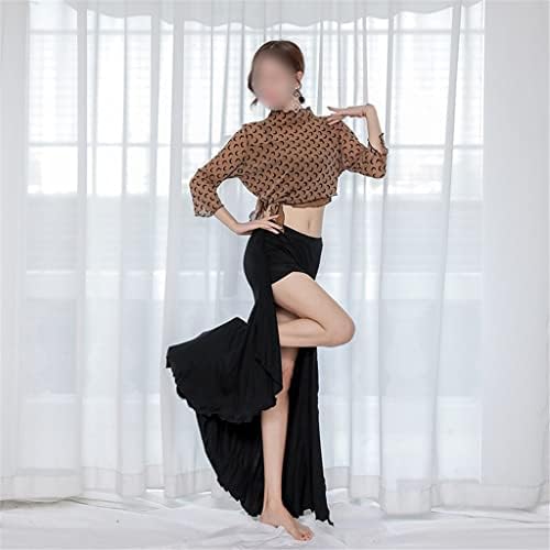 DXMRWJ Nők hastánc Kosztüm Gyakorlat Ruhák Hölgyeknek, Modern, Keleti Tánc, Ruha Dancewear 2 Darabos Készlet