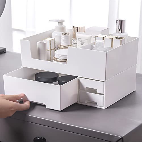 Douya Kozmetikai tároló doboz, asztalon a nagy kapacitású fiók típusa bőrápolási termékek a rúzst ecsettel