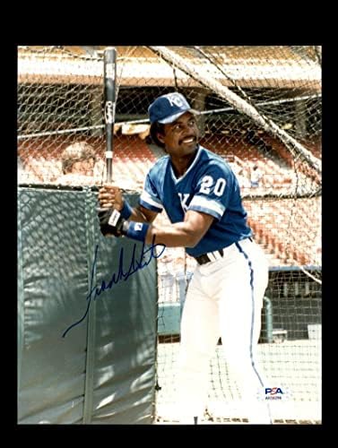 Frank Fehér PSA DNS Aláírt 8x10 Fotó Autogramot a Királyi Dedikált MLB Fotók