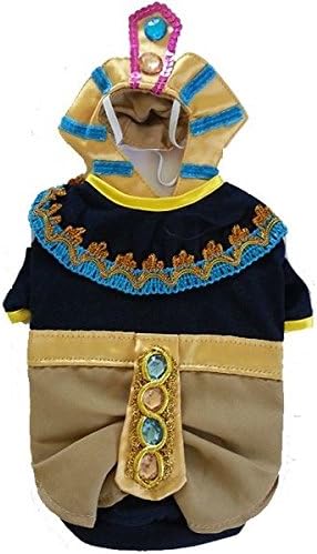Puppe Szerelem Király KORCS Kutya Jelmez tutanhamon az Egyiptomi Uralkodó Fáraó Kutya Halloween Viselni
