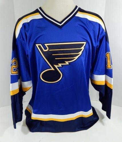 A St. Louis Blues 12 Játék Kiadott Kék Mez DP12134 - Játék Használt NHL-Mezek