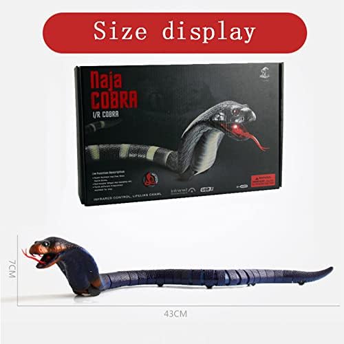 Gishima Vicces Játékok Távirányító Kígyó Elektromos RC Kígyó Gyerekeknek Újratölthető Reális Kobra a Macskák,