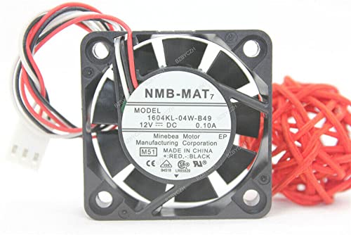 BZBYCZH Kompatibilis az NMB-MAT 1604KL-04W-B49 40x40x10mm 4CM 12V 0.10 EGY 3Pin hűtőventilátor