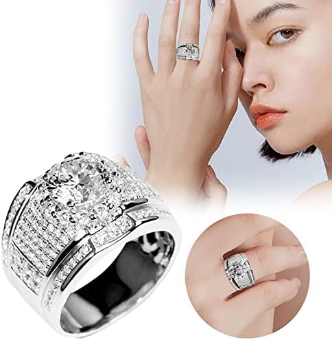 2023 Új Alufelni Galvanizáló Gyémánt Gyűrű, Ékszerek, Szülinapi Javaslatot, Ajándék, Menyasszonyi Eljegyzési